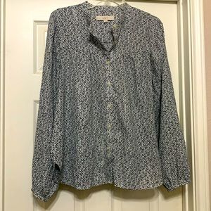 Button front shirt with a little sparkle